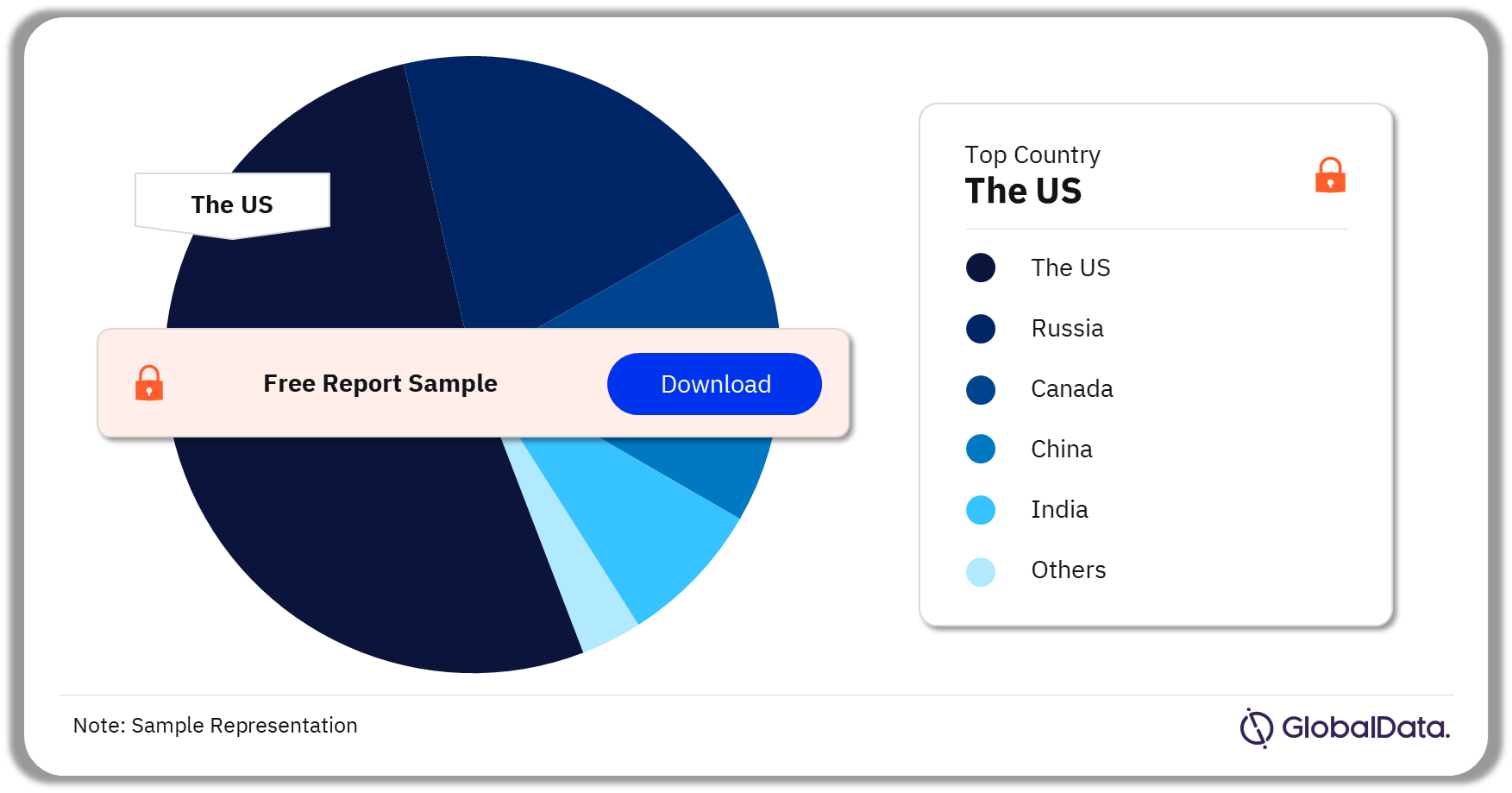 Natural Gas Pipelines Market Analysis by Countries, 2023 (%)